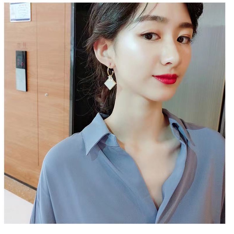 (Hello Girl)E17 Anting Marmer D Fashion Wanita Stud Earrings Import