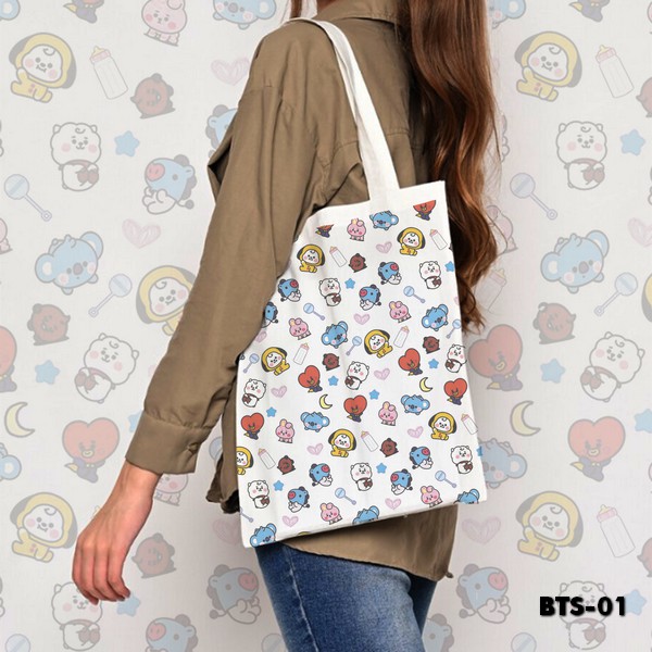 TOTE BAG BLACU MOTIF - BTS