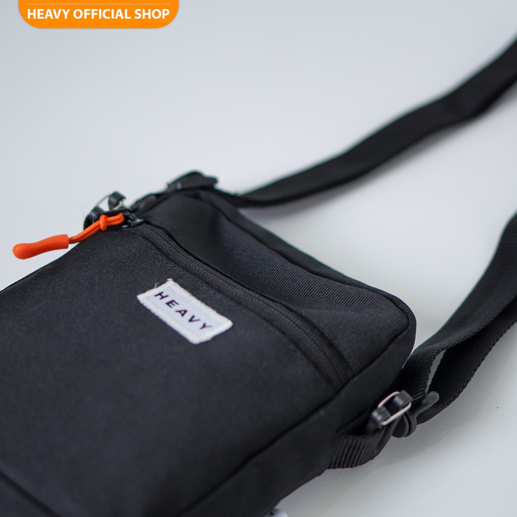 Heavy Nykew Black Slingbag Casual | Bodybags Heavy | Cross body bag | Tas Selempang Pria