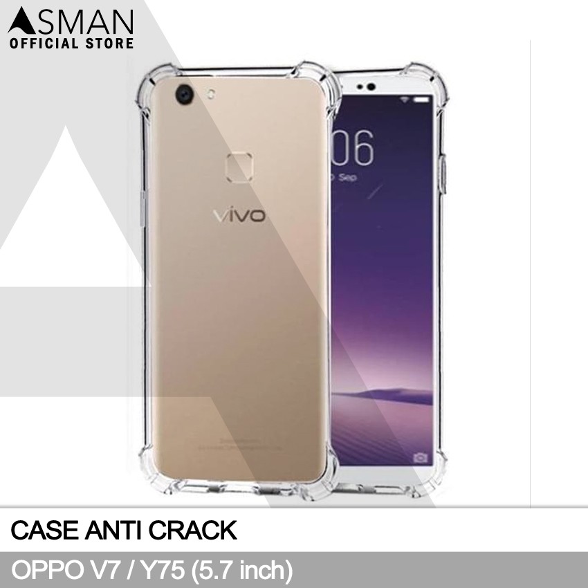 Anti Crack VIVO V7 / Y75 (5.7&quot;) | Soft Case Anti Bentur - Clear