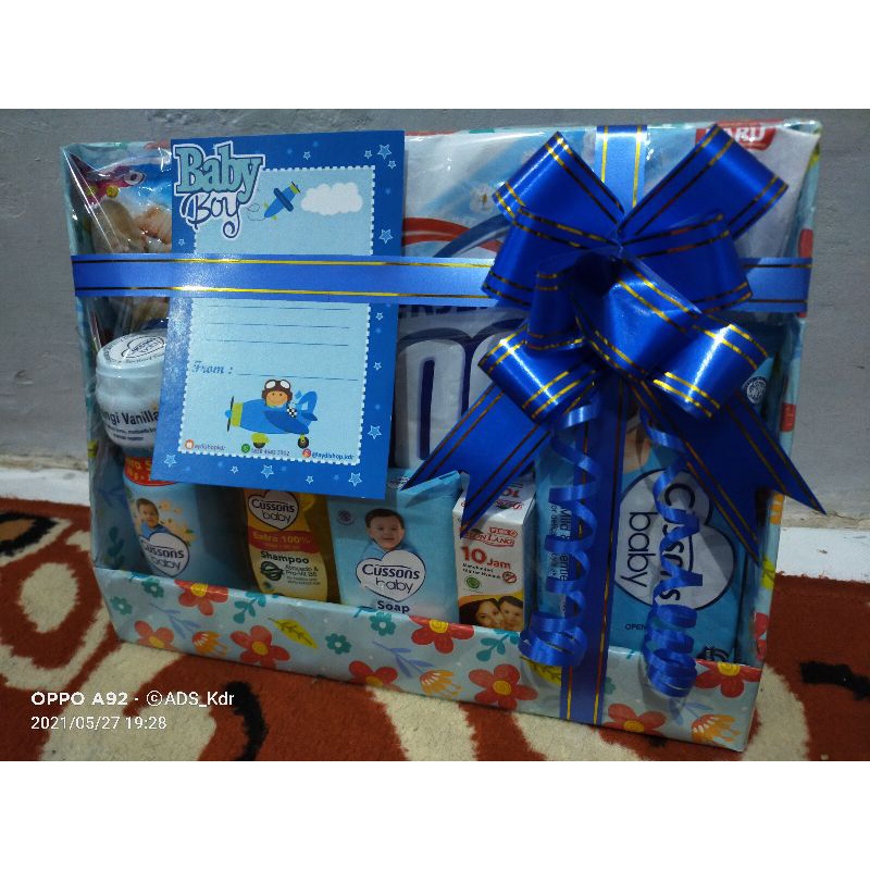 PARCEL BAYI NEWBORN BARU LAHIR KADO BAYI BABY GIFT PAKET BAJU HAMPERS TELON COWOK CEWEK BOY GIRL-5