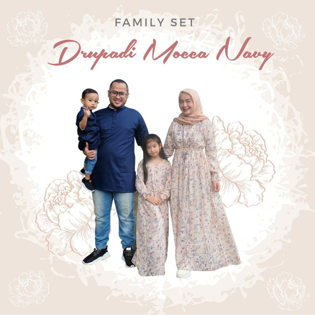 [VOL 2] DRUPADI FAMILY SET // GAMIS MAMA DAN ANAK // KOKO PAPA DAN ANAK