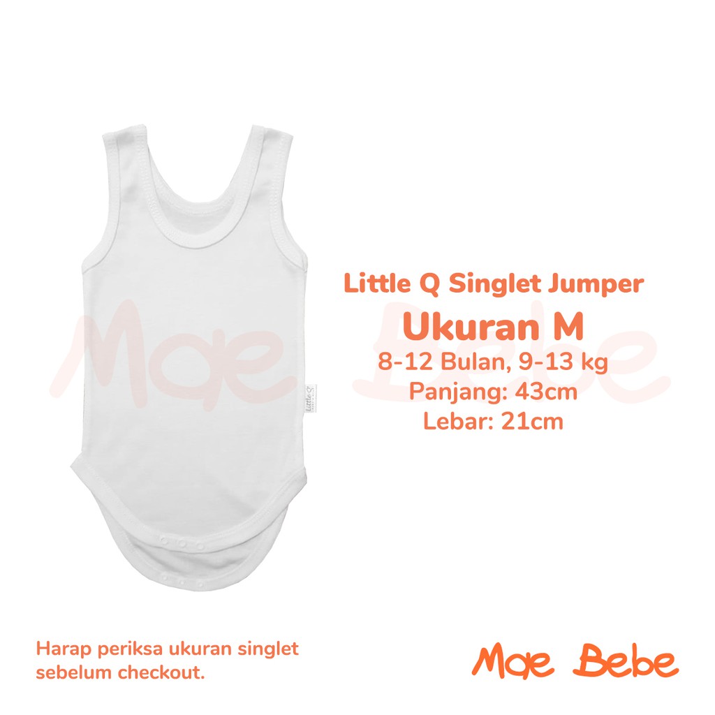 [Size M] Little Q Singlet Jumper Baby Kaos Dalam Bayi 8-12 Bulan