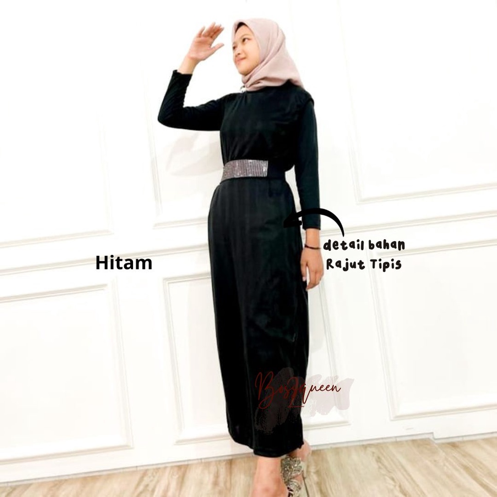 NNER DRESS SPAN SIZE M L XL XXL / GAMIS MANGSET TANPA LENGAN  TERMURAH (COD ) / INNER DRESS SLEEVELEES / INNER DREES TURLENECK