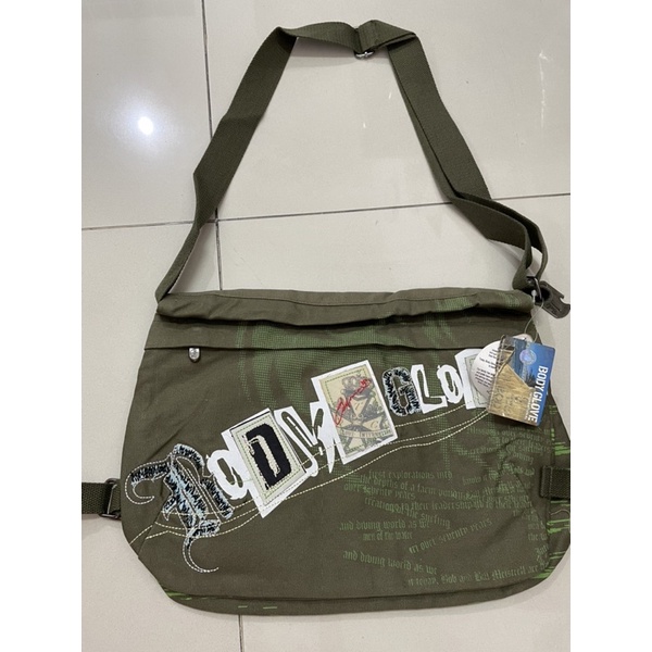 NEW tas Body Glove hijau army cowok pria selempang preloved
