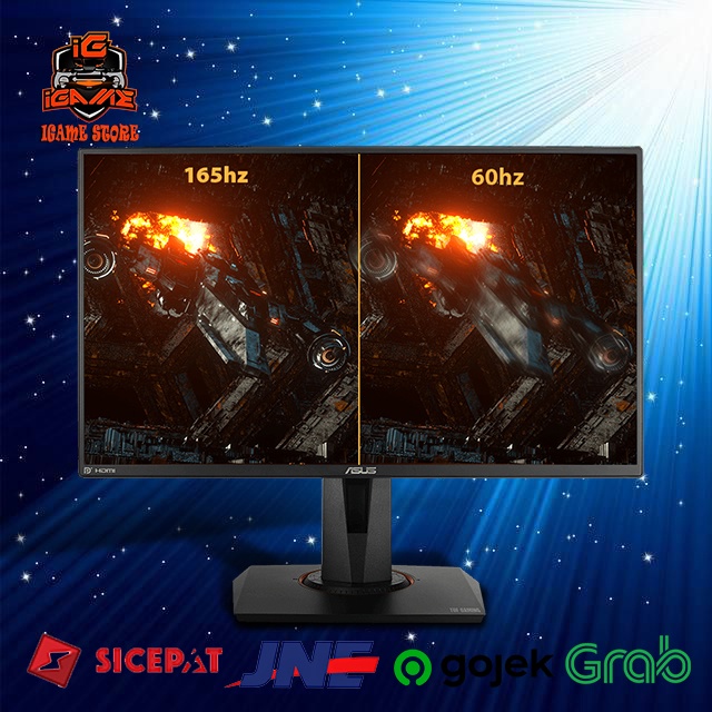 ASUS TUF GAMING VG259QR 24.5&quot; IPS 1080p 1ms 165Hz HDMIx2 DPx1 Speaker NAMPOL GAN