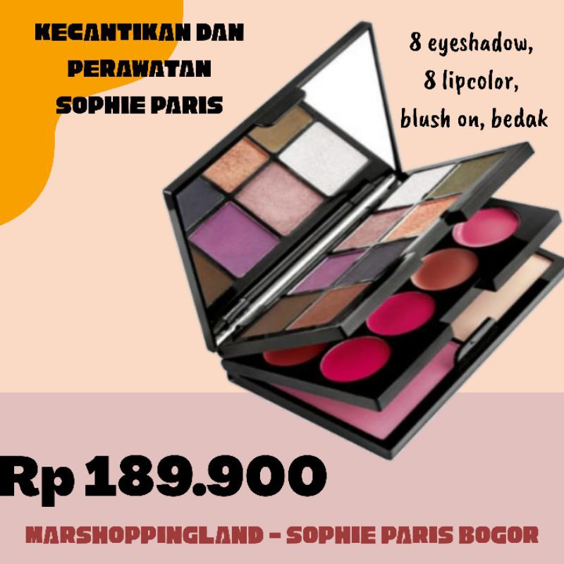 NATURALLY BEAUTIFUL MAKE UP PALLETE SBNBMUP SOPHIE PARIS PALETTE