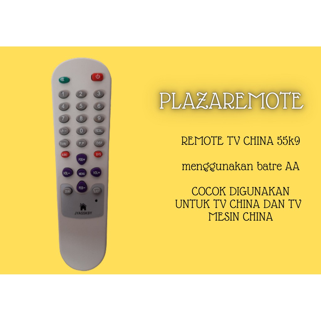 REMOTE CHINA TV CHINA 54Z4 8873 5Y29 7461 SINMENG 55L1 TABUNG