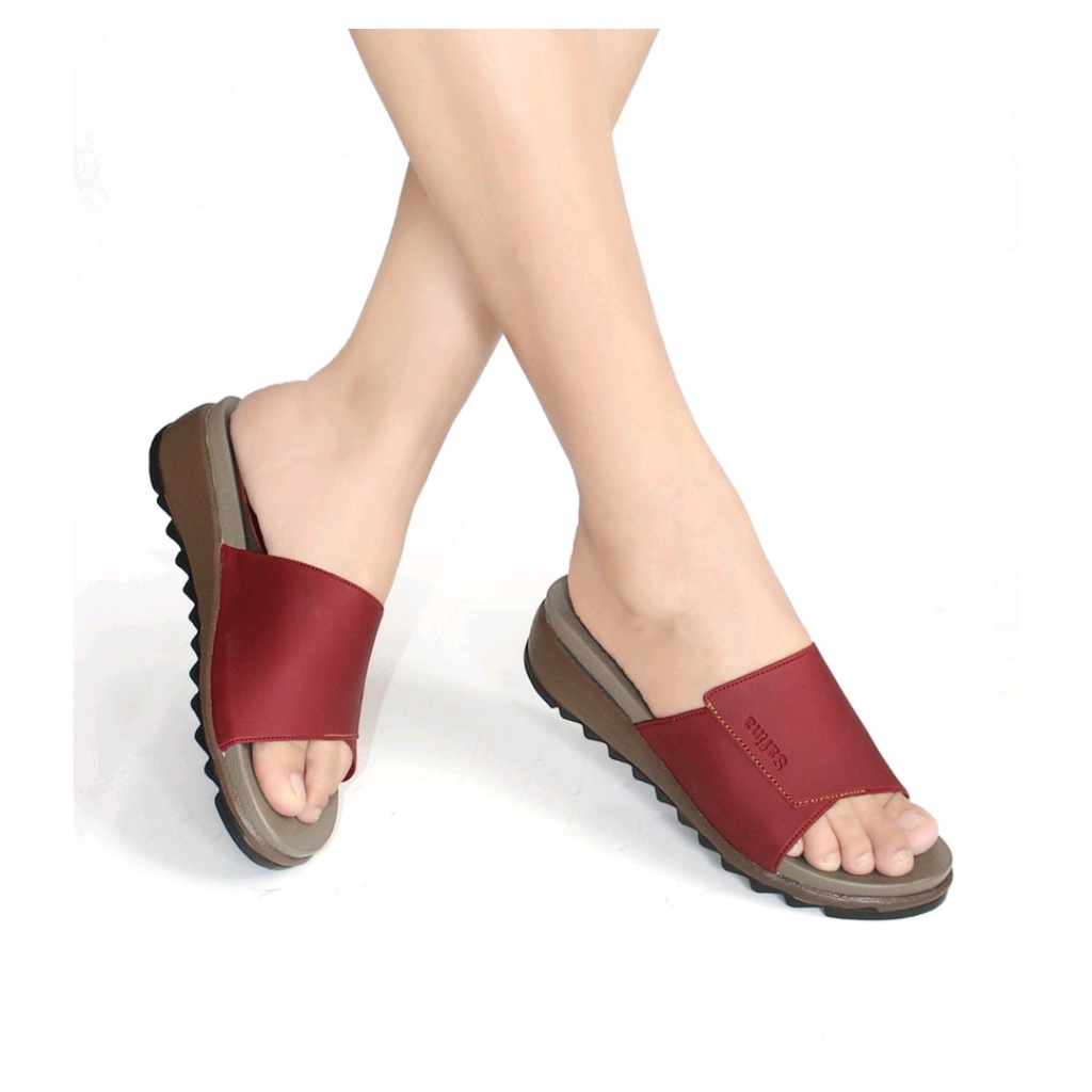 Invincible Sandal Wanita Wedges Terbaru Murah Kekinian Sendal Wanita Kickers