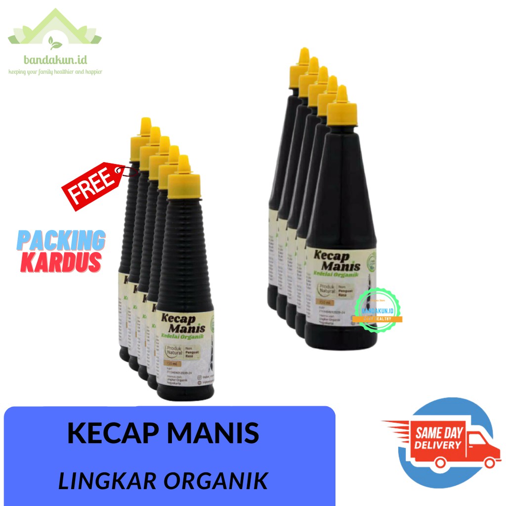 

Lingkar Organik - Kecap Manis 150/350ml - Organik - Non GMO - Non MSG
