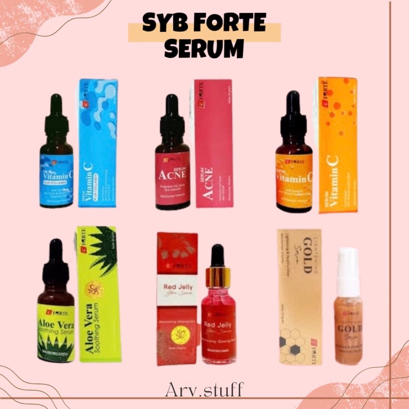 SYB Forte Serum / Pelembab wajah yang bisa mengatasi permasalahan kulit wajah dengan aneka varian yang bisa disesuaikan dengan kebutuhan kulit wajah yang sudah aman dan harganya yang murah meriah dan bestsaller