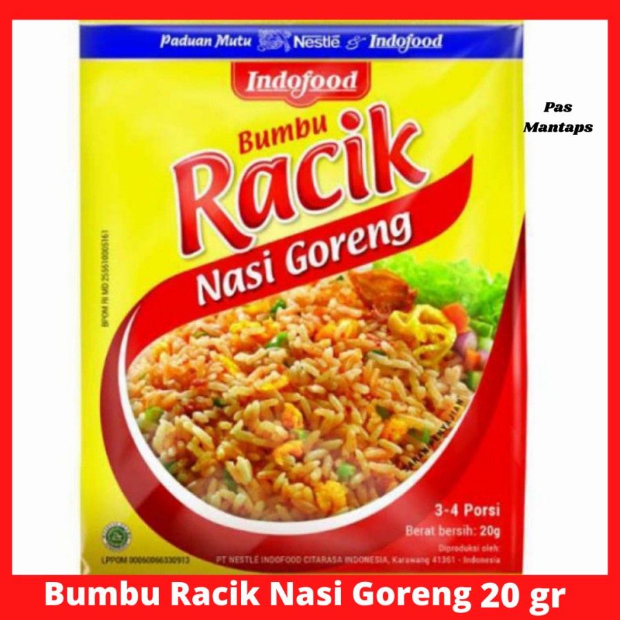 

Bumbu Racik Nasi Goreng 20 gr Pasar Murah Bekasi