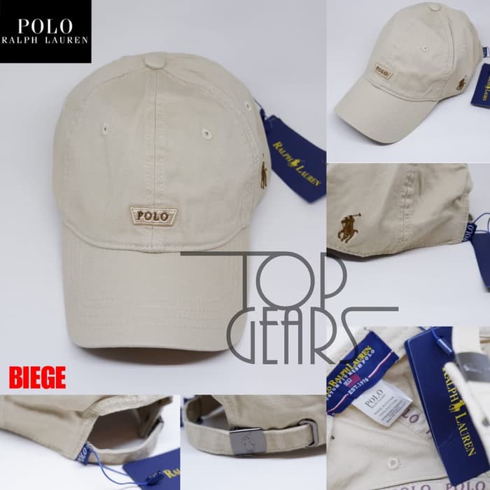 Topi Polo Logo Embroidered Baseball Import Premium 5 Warna Unisex - Putih