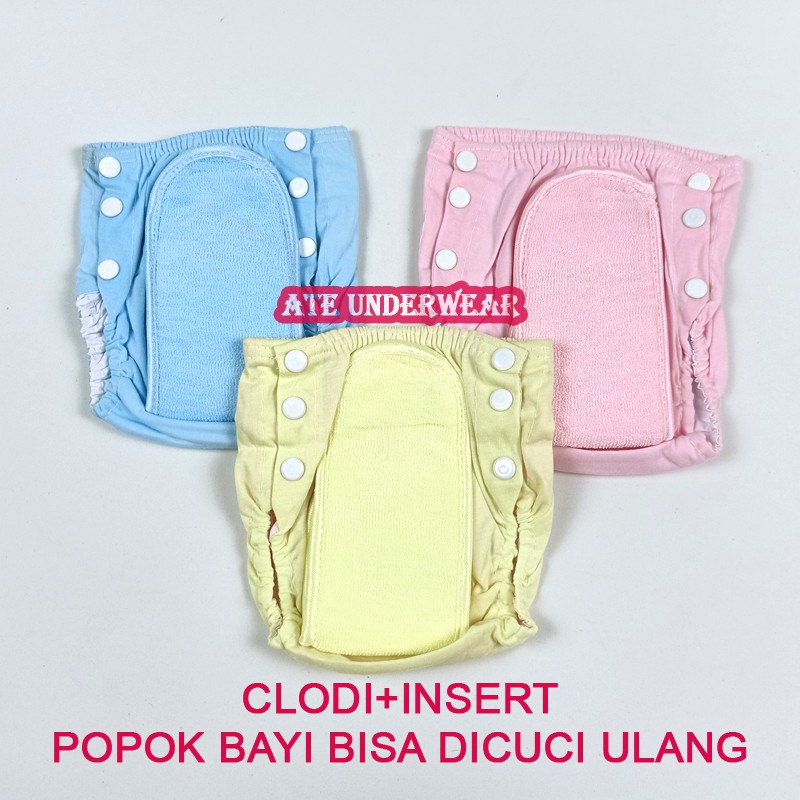 AT174-ECER Popok Clodi Insert/Popok kain bisa dicuci ulang/popok Bayi