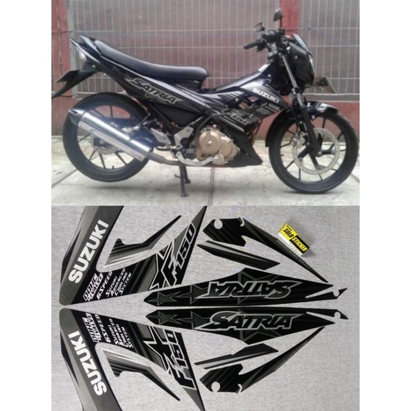 Striping Satria F FU 2014 BINTANG 150 Satria Fu hitam