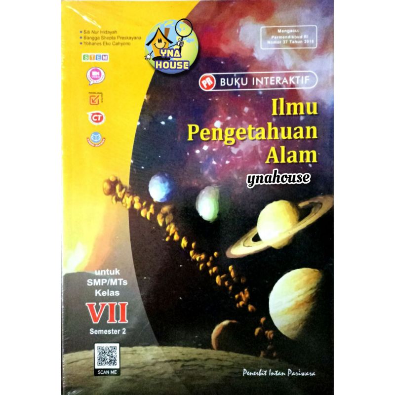Buku LKS PR Interaktif Intan Pariwara SMP/Mts Kelas VII/7 Semester 2 Tahun 2021/2022 Matematika/IPA/IPS/PKN/Inggris/Indonesia-IPA 2022