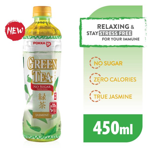 Jual Pokka Jasmine Green Tea No Sugar 450 ml GIFT Shopee Indonesia