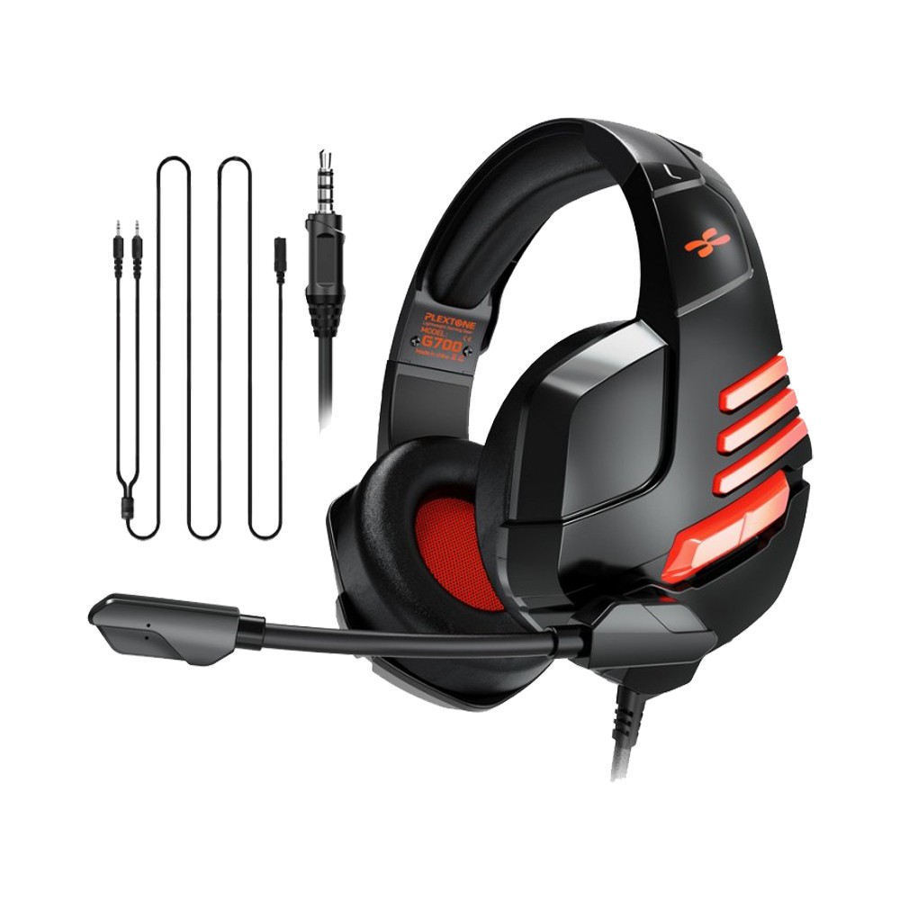 Plextone G700 Gaming Headset Over Ear Earphone Retractable Microphone