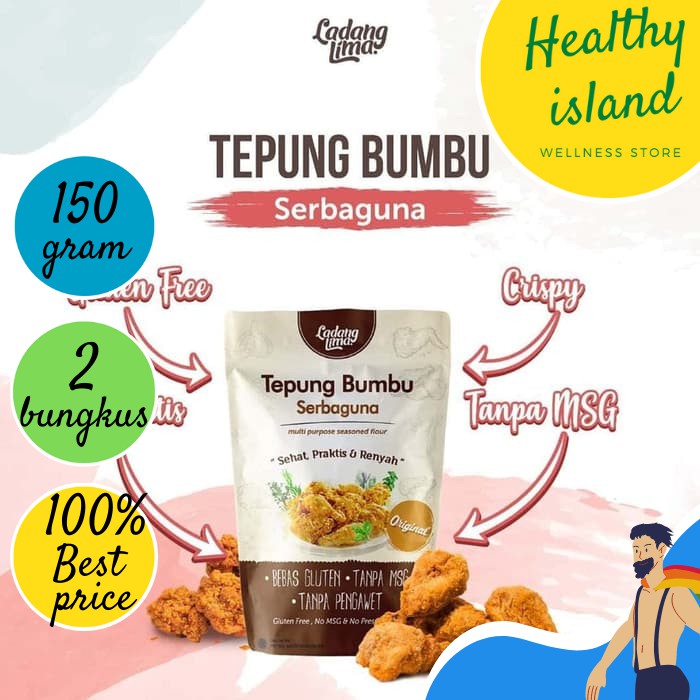 

Tepung Bumbu Non-MSG Ladang Lima 2 Bungkus