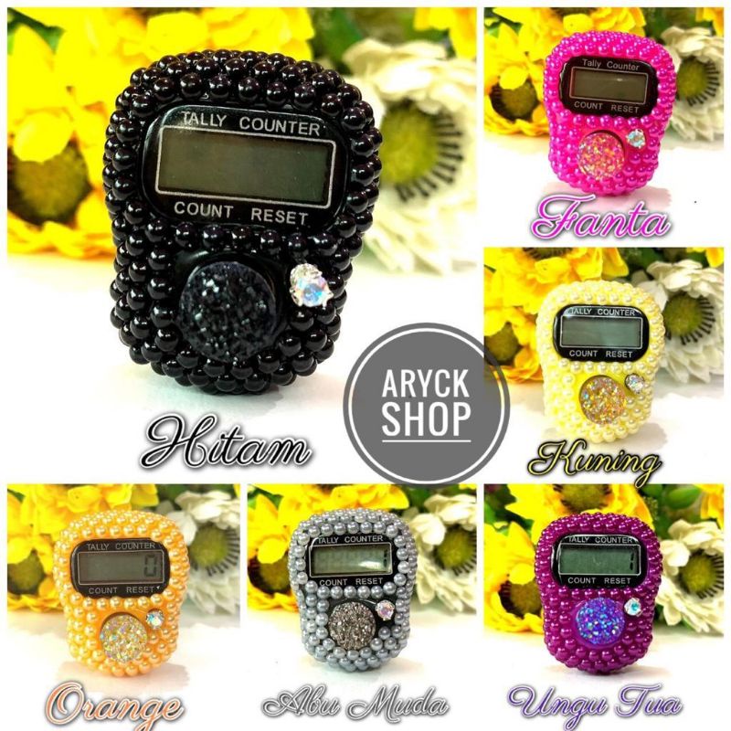 SEBUTKAN WARNA ☝️ *TASBIH POLOS HALFPEARL* TASBIH DIGITAL BLING BLING SWAROVSKY ALAT DZIKIR