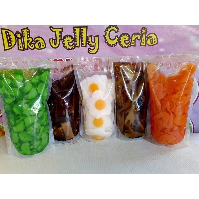 

Jelly brokoli /tempe/telor mata sapi/ceker /udang