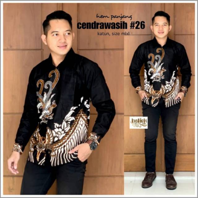 FURIOSA BATIK AYAM BAJU BATIK PRIA LENGAN PANJANG UKURAN M L XL XXL