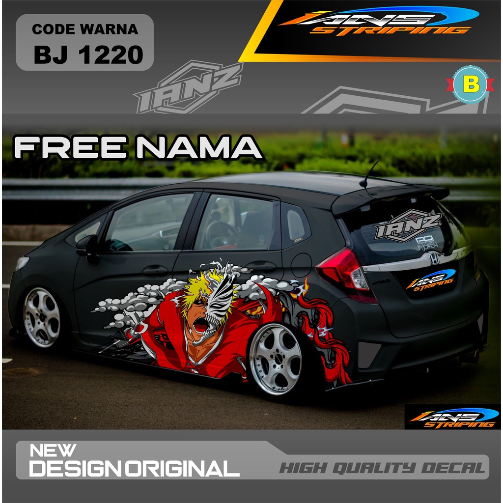 DECAL STICKER M,OBIL HONDA JAZZ / STIKER VARIASI MOBIL BRIO AGYA AYLA / STIKER DECAL