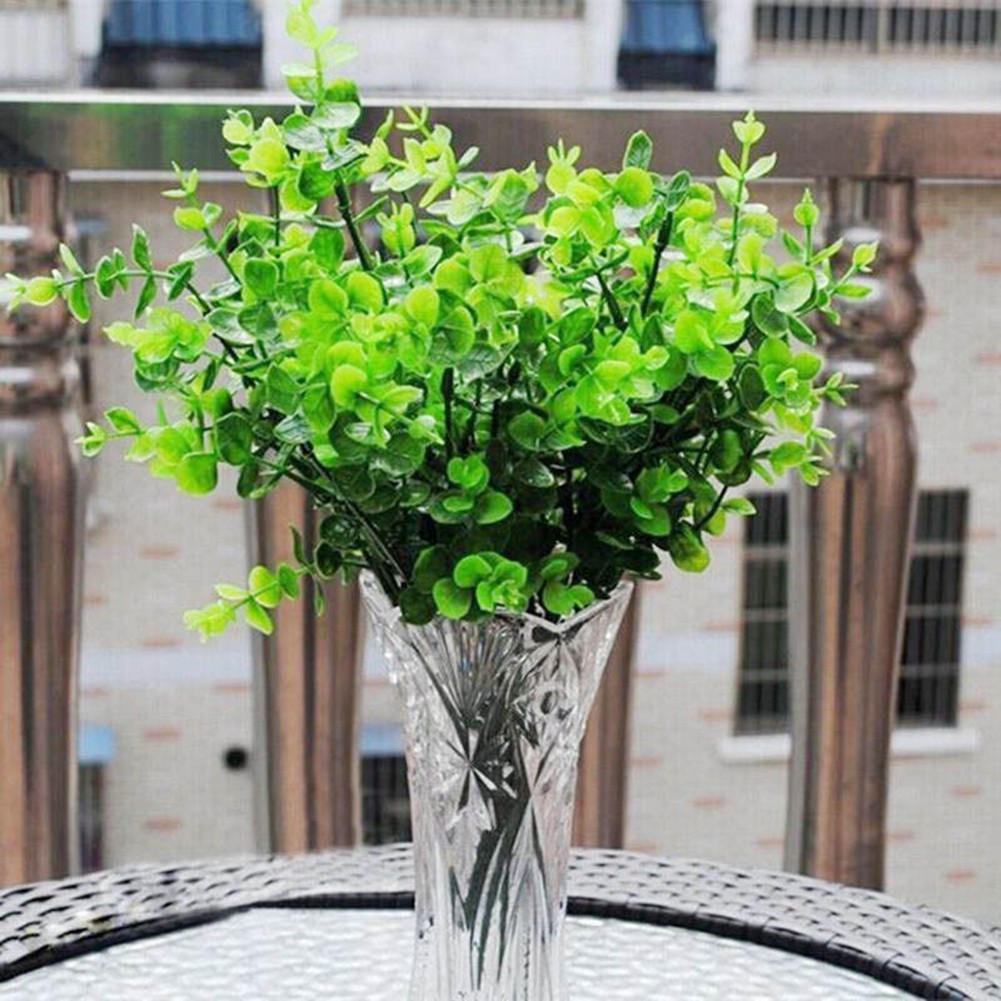  Dekorasi  Rumah  Bunga  Daun Tanaman Eucalyptus Sutra Palsu 