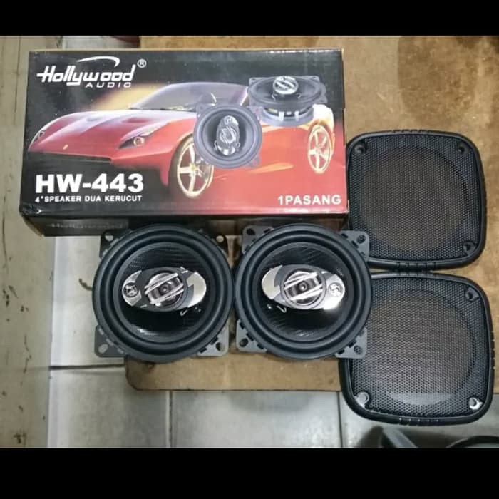 Speaker 4 inch Coaxial Hollywood HW-443 1set