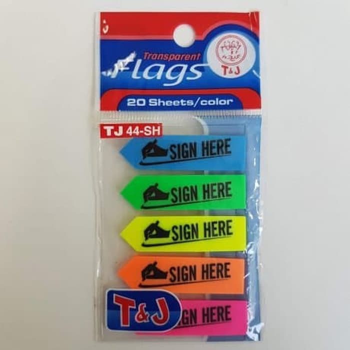 

T&J Labels FLAGS 44 – SH (SIGN HERE)