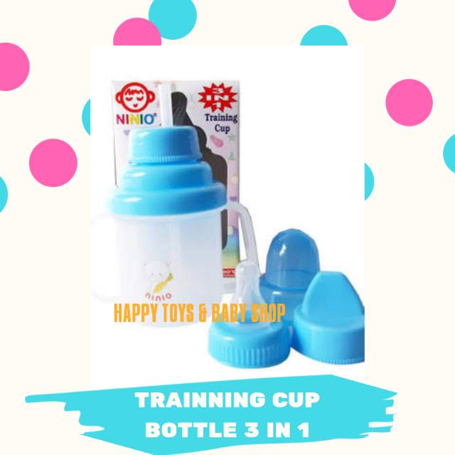 Training Cup NINIO 3 in 1 botol susu/ Botol susu ninio 3 in 1