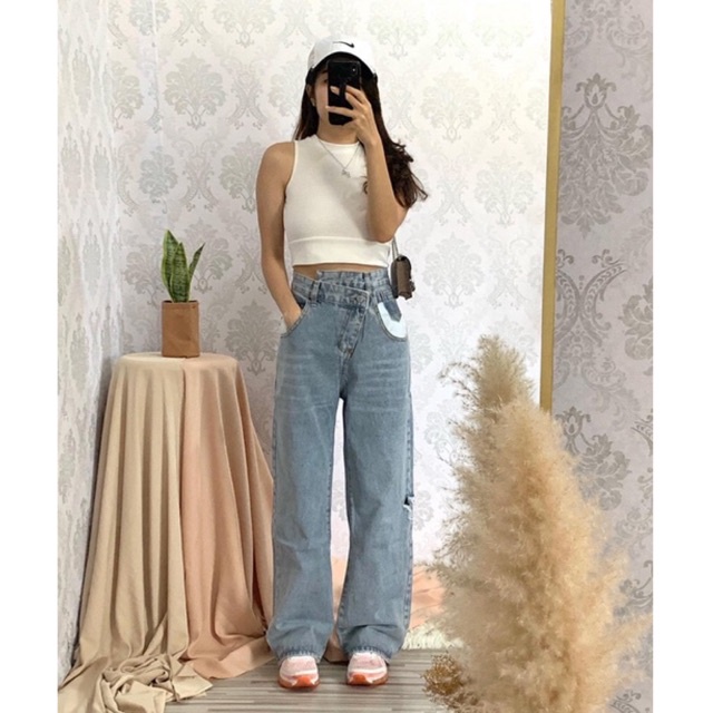 COLBIE BAGGY JEANS - HIGHWAIST JEANS BAGGY IMPORT PREMIUM WANITA