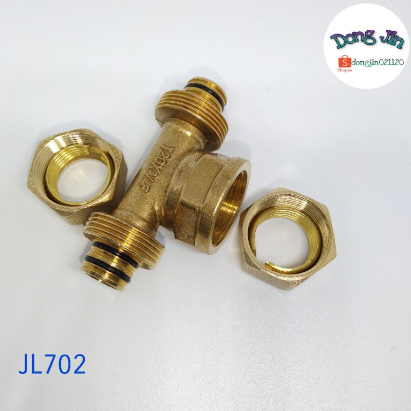 Tee knee Sambungan pipa air panas Nepel ukuran 3/4 inch  JL702