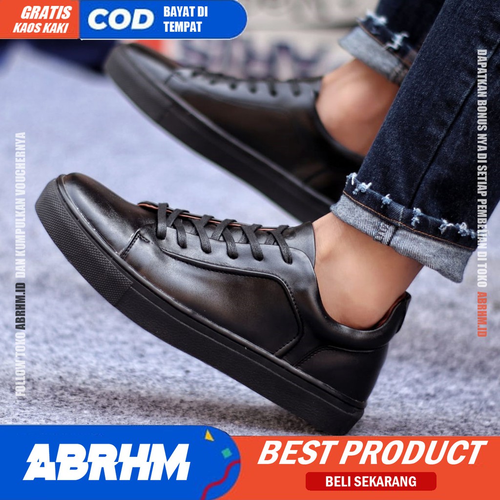 ABRHM x JHONB LOW Sepatu Kasual Pria Sepatu Pria Casual Kuli Pu Ori Sepatu Kerja Cowo/Cowok Sneaker Sepatu Kerja Kantor Semi Formal Kuliah Kondangan Gaya keren Kekinian Murah Terlariss