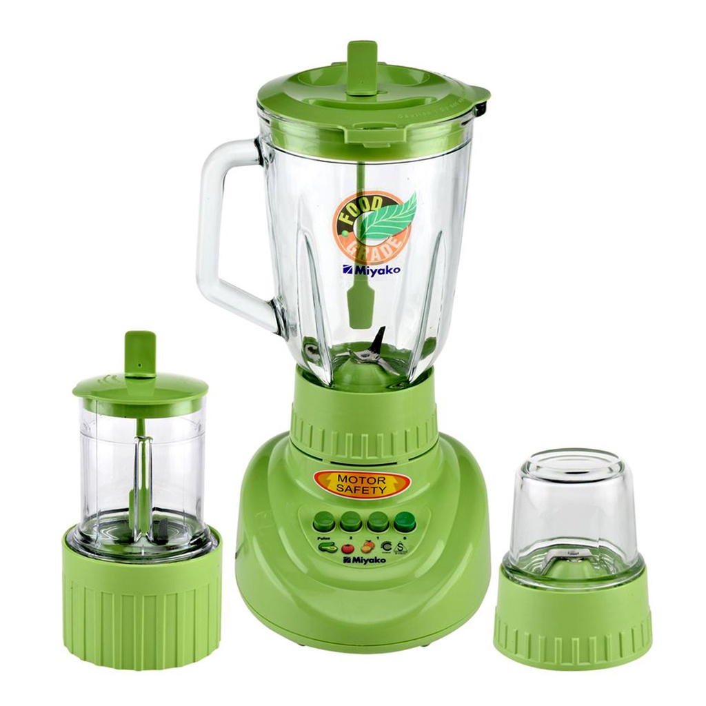 Gelas Blender Miyako Plastik Kaca Beling 1 L 1.5 L 2 L Pisau Monting Mounting Blender Dry Wet Will Chopper Bumbu Kering Basah Plastik Kaca Beling Miyako BL  101 102 PL GS  151 152 PF GF CH 211 511 PLY 501 PF Original Asli Gear Karet Tipe Lama Fullset