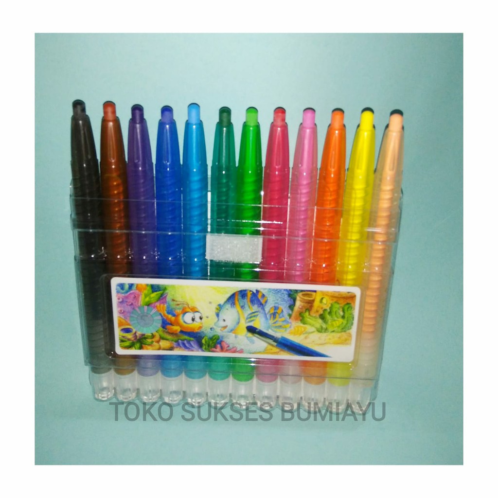 

Crayon Putar set Mini Krayon Anak Titi 12 Warna Oil Pastel