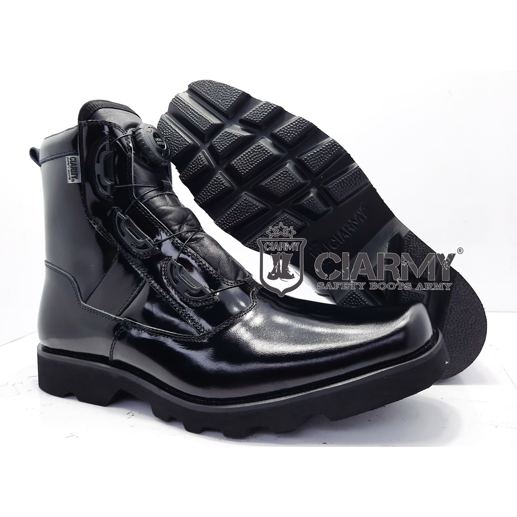 Sepatu PDH Tali Putar Pakai Ressleting Ciarmy C-095