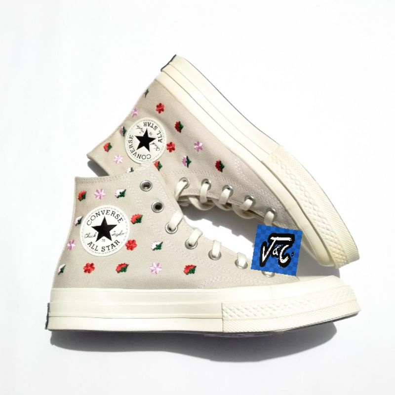 Converse Chuck 70 70s Festival Broderie Tonal Embroidery Flower Floral