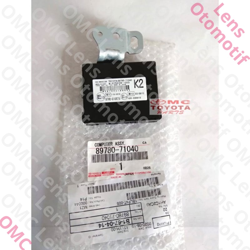 (100% ORIGINAL EM ) Modul Computer Remote Control / Transponder Fortuner Hilux 89780-71040 Keren Bos