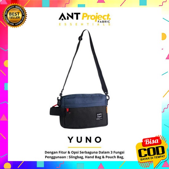 Clutch Bag Coach Tali Panjang Import Tas Tangan Pria/Wanita Ant Project - Handbag Pouch Kombinasi - 