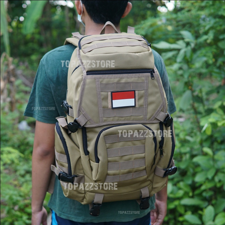 Tas Tactical Army Loreng AU AL Tentara TNI Ransel Punggung Laptop Polisi Militer Brimob Satpam Secur