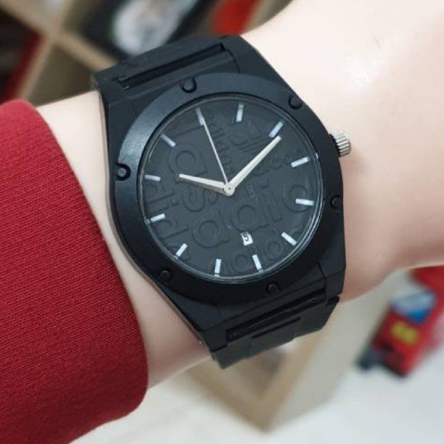 Jam Tangan adidas Cewek cowok bisa. tanggal aktif diameter 3.8 Cm #wanitaunisex Jam Pria O7S5 Ori