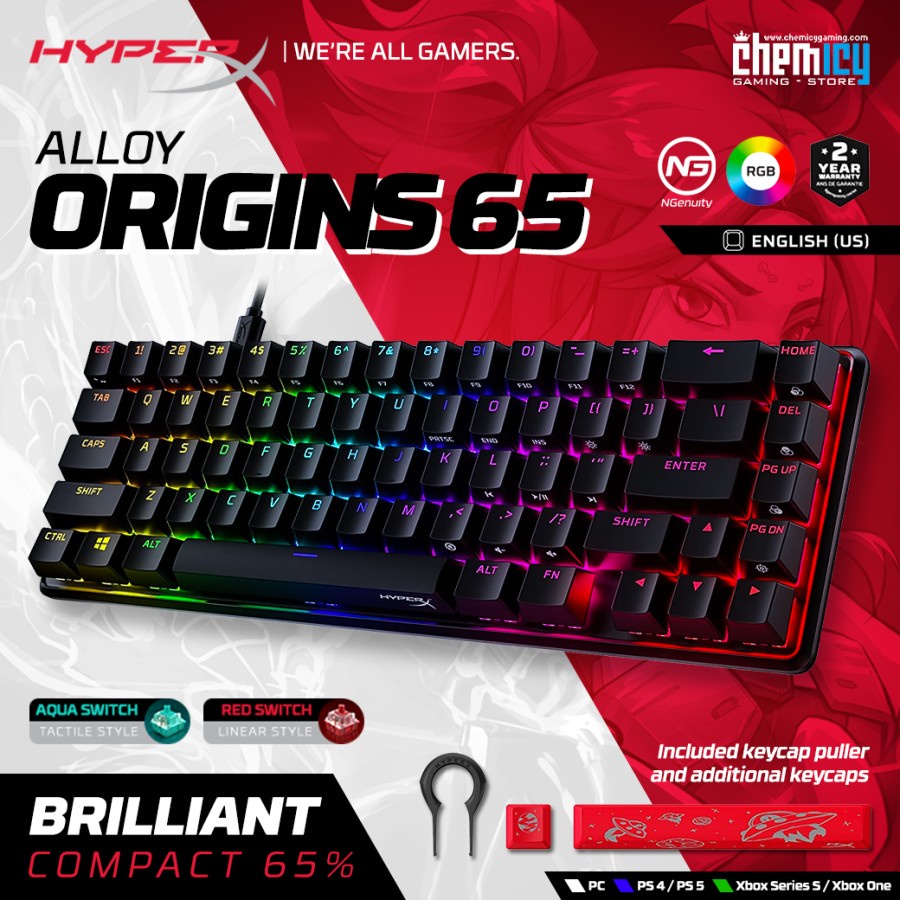 HyperX Alloy Origins 65 RGB Mechanical Gaming Keyboard