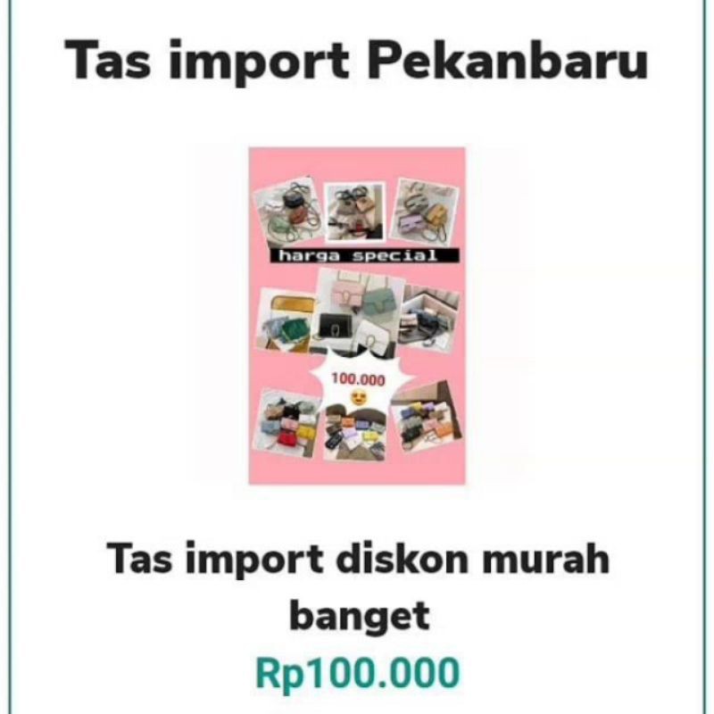 Tas import cuci gudang