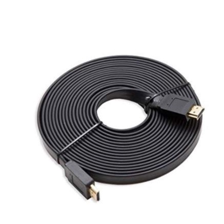 Cable hdtv 1.4 NB 15 meter flat gold m-m 1600p 3d - Kabel hdtv 19 pin 15m male full hd