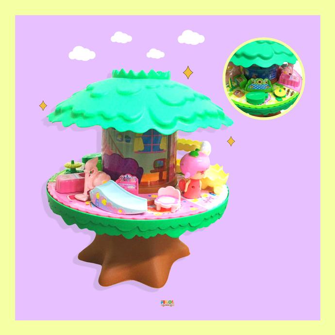 Mainan Pretend Play Rumah Pohon Rumah Rumahan Boneka Tree House
