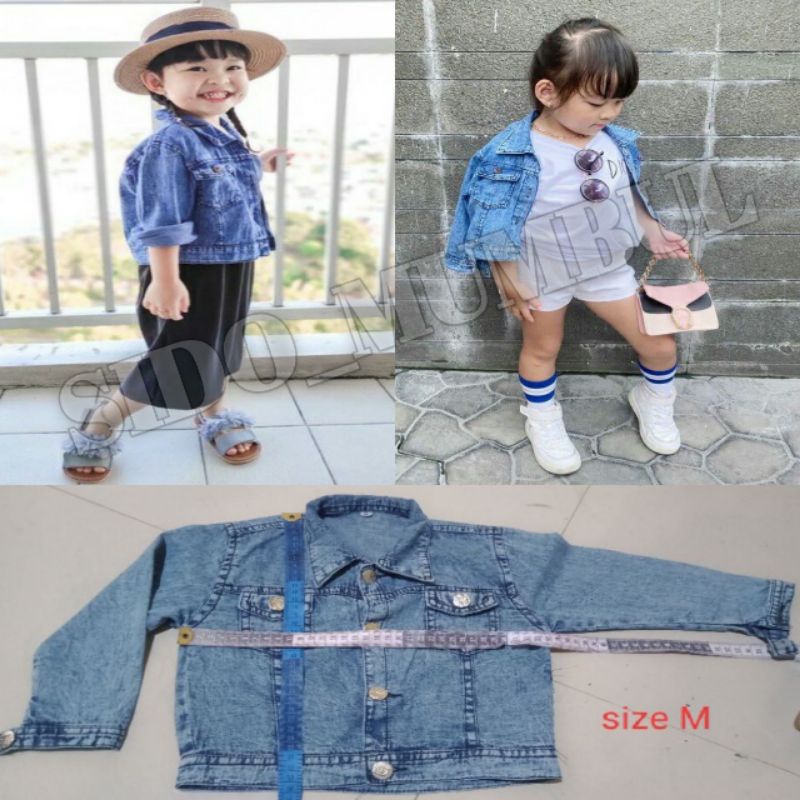jaket jeans anak perempuan terbaru jaket crop anak terlaris