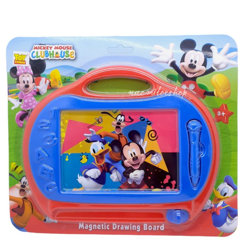 clubhouse mickey roadster papan tulis magnet anak magnetic drawing board