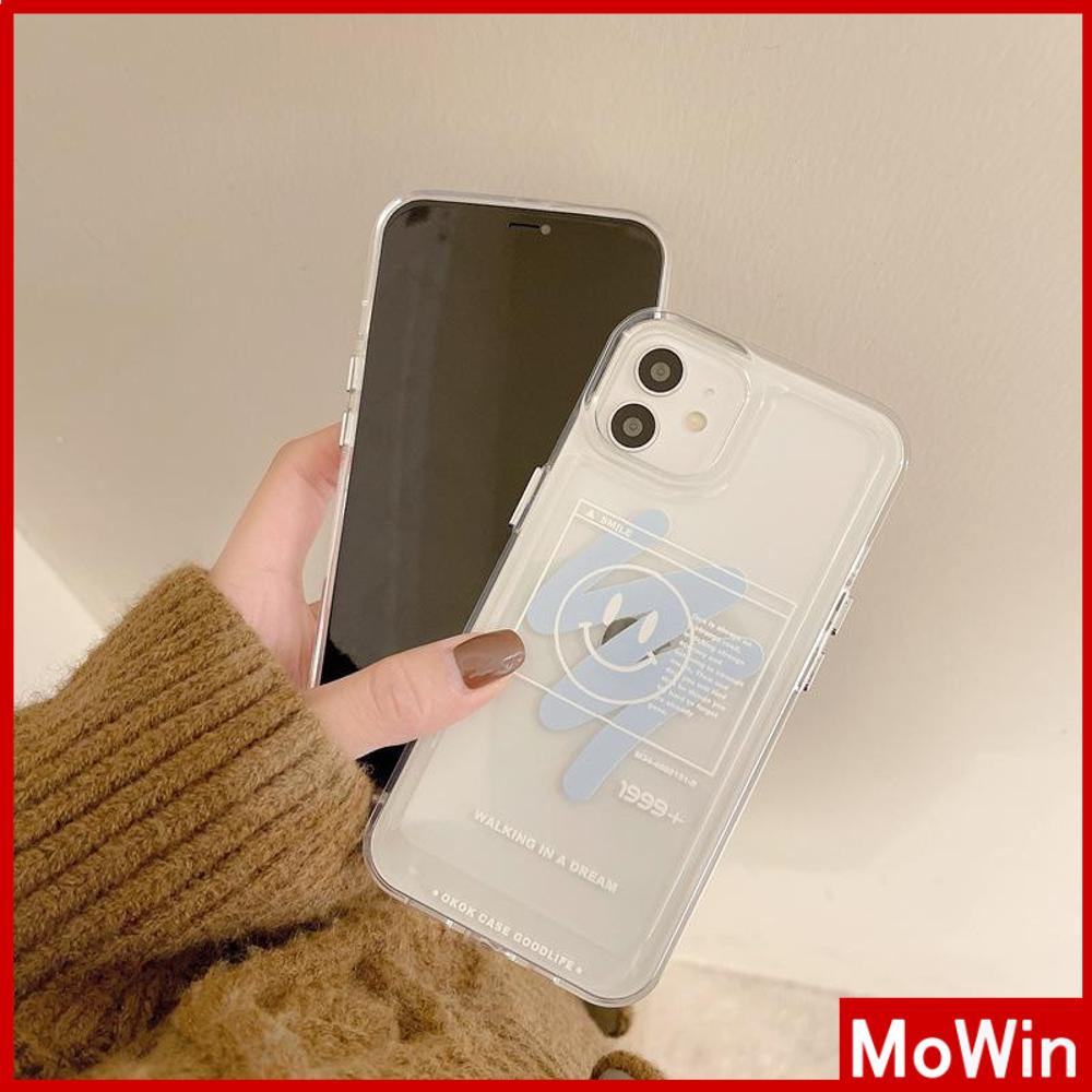 iPhone Case Clear Case Soft Thick TPU Shockproof Super Transparent Protection Camera Plating Button Smiley Earth For iPhone 13 Pro Max iPhone 12 Pro Max iPhone 11 iPhone 7 Plus