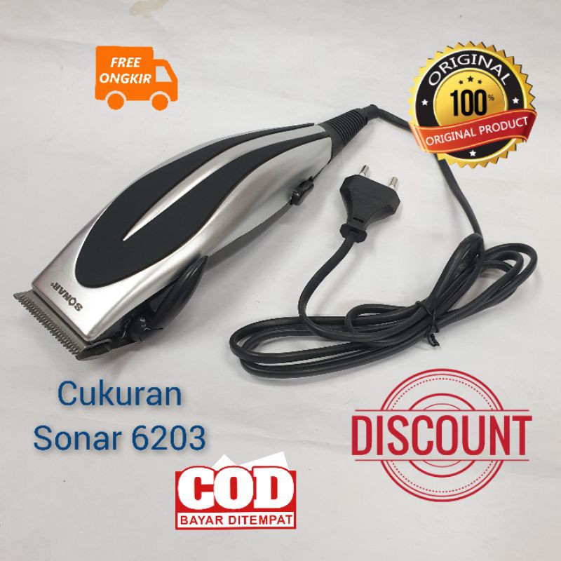 Alat Mesin Cukur Rambut Sonar Sn 6203 Hair Cliper Pangkas Murah kliper Listrik Original